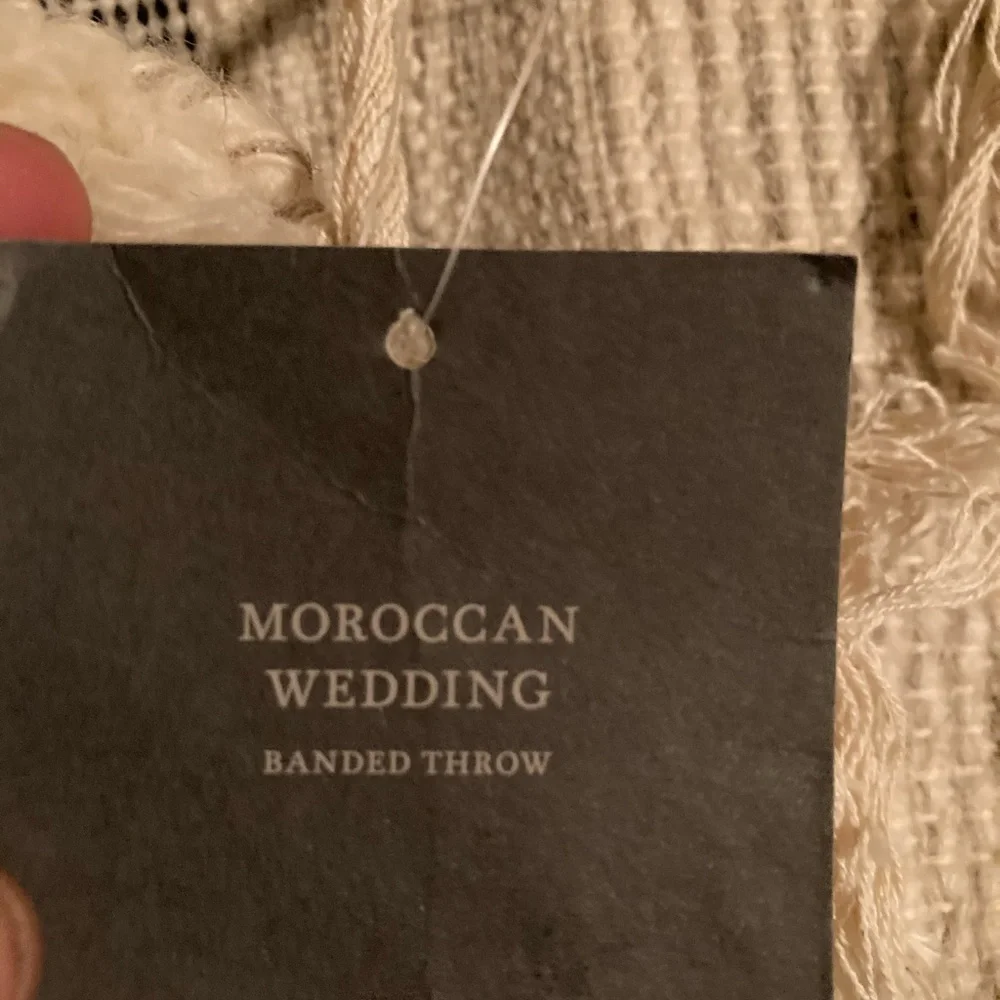 Restoration Hardware Moroccan Wedding throw blanket 60x80